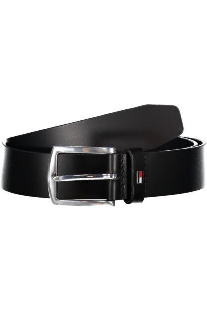 Tommy Hilfiger - Black Leather Men Belt