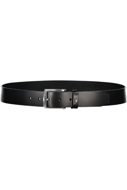 Tommy Hilfiger - Black Leather Men Belt