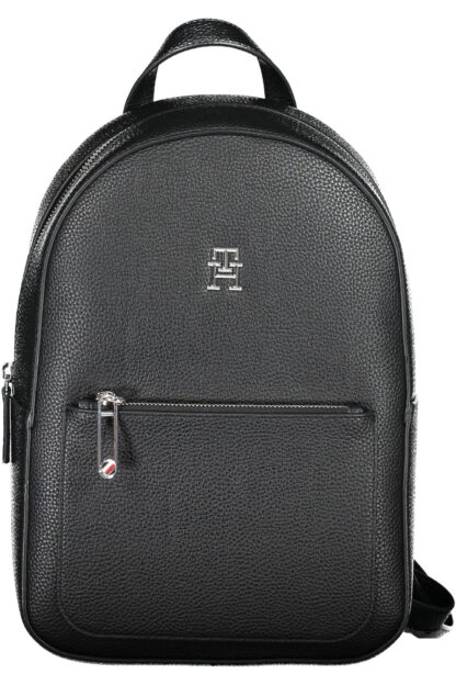 Tommy Hilfiger - Black Polyurethane Women Backpack