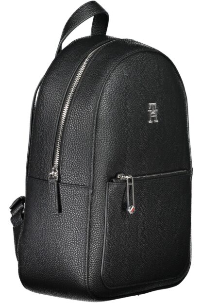 Tommy Hilfiger - Black Polyurethane Women Backpack