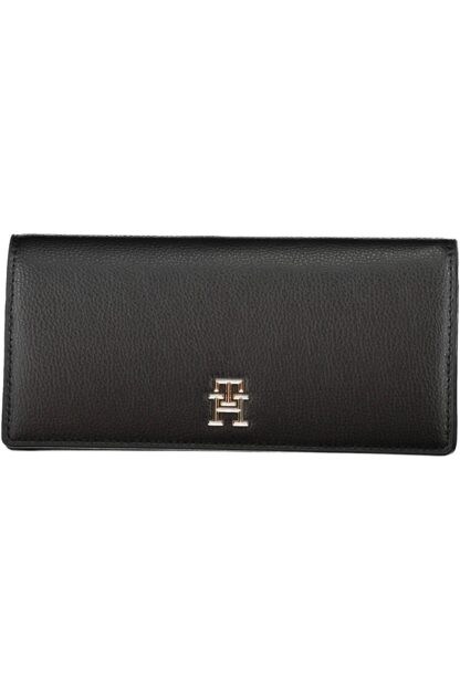 Tommy Hilfiger - Black Polyurethane Women Wallet