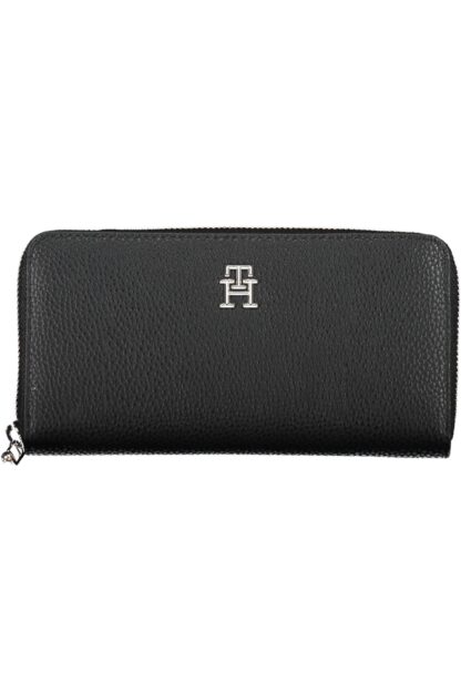 Tommy Hilfiger - Black Polyurethane Women Wallet