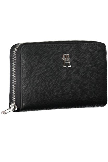 Tommy Hilfiger - Black Polyurethane Women Wallet