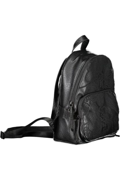 Desigual - Black Polyurethane Women Backpack