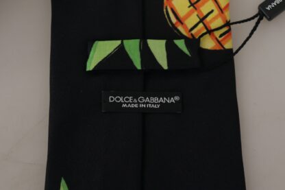 Dolce & Gabbana - Elegant Black Silk Tie for Sophisticated Style