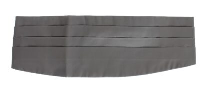 Dolce & Gabbana - Elegant Silk Gray Cummerbund