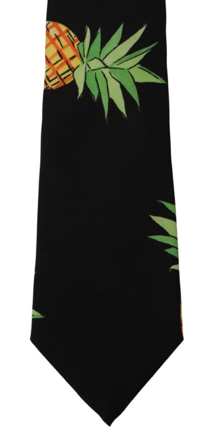 Dolce & Gabbana - Elegant Black Silk Tie for Sophisticated Style