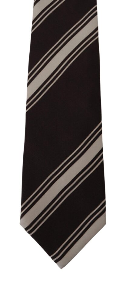 Dolce & Gabbana - Elegant Silk Brown Tie for Sophisticated Style