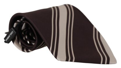 Dolce & Gabbana - Elegant Silk Brown Tie for Sophisticated Style