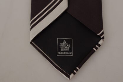 Dolce & Gabbana - Elegant Silk Brown Tie for Sophisticated Style