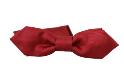 Dolce & Gabbana - Elegant Red Silk Bow Tie