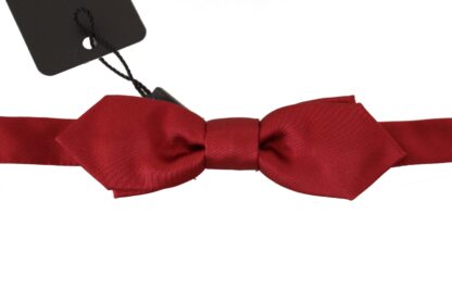 Dolce & Gabbana - Elegant Red Silk Bow Tie