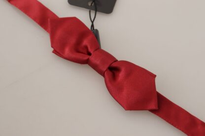 Dolce & Gabbana - Elegant Red Silk Bow Tie