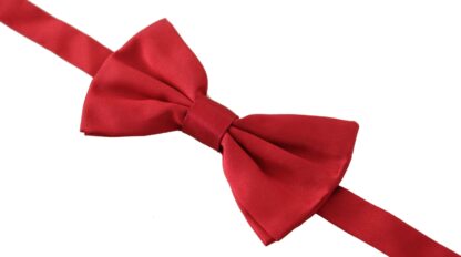 Dolce & Gabbana - Elegant Red Silk Bow Tie for Distinguished Gentlemen