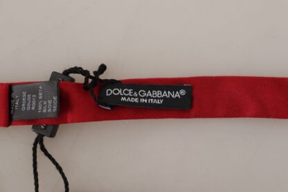 Dolce & Gabbana - Elegant Red Silk Bow Tie for Distinguished Gentlemen