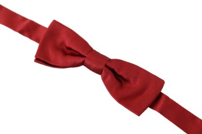 Dolce & Gabbana - Elegant Silk Red Bow Tie