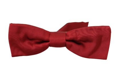 Dolce & Gabbana - Elegant Silk Red Bow Tie