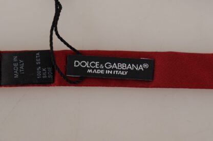 Dolce & Gabbana - Elegant Silk Red Bow Tie