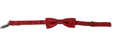 Dolce & Gabbana - Elegant Silk Red Bow Tie