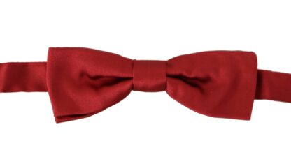 Dolce & Gabbana - Elegant Silk Red Bow Tie