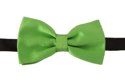 Dolce & Gabbana - Elegant Green Silk Bow Tie