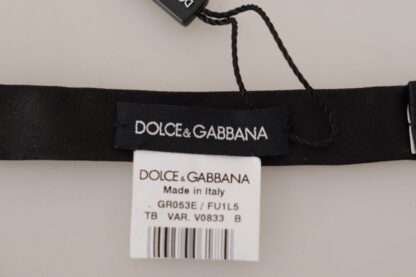 Dolce & Gabbana - Elegant Green Silk Bow Tie