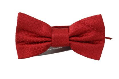 Dolce & Gabbana - Elegant Red Silk Tied Bow Tie