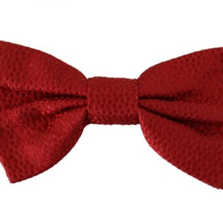 Dolce & Gabbana - Elegant Red Silk Bow Tie