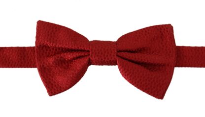 Dolce & Gabbana - Elegant Red Silk Bow Tie