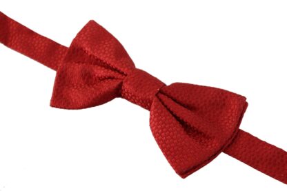 Dolce & Gabbana - Elegant Red Silk Bow Tie