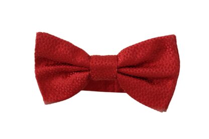 Dolce & Gabbana - Elegant Red Silk Bow Tie