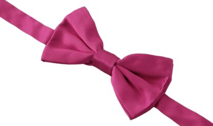 Dolce & Gabbana - Elegant Pink Silk Bow Tie