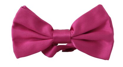 Dolce & Gabbana - Elegant Pink Silk Bow Tie