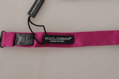 Dolce & Gabbana - Elegant Pink Silk Bow Tie