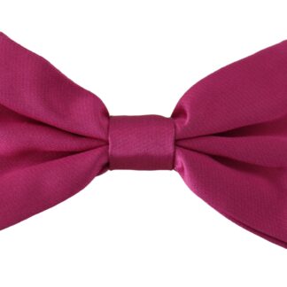 Dolce & Gabbana - Elegant Mustard Silk Bow Tie