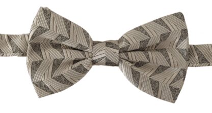 Dolce & Gabbana - Elegant Silk Grey Bow Tie