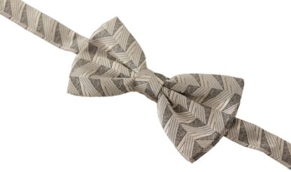 Dolce & Gabbana - Elegant Silk Grey Bow Tie