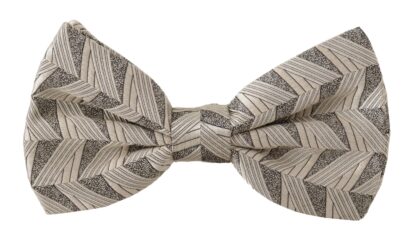 Dolce & Gabbana - Elegant Silk Grey Bow Tie