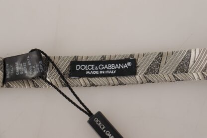 Dolce & Gabbana - Elegant Silk Grey Bow Tie