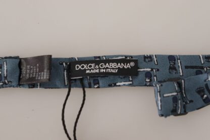 Dolce & Gabbana - Elegant Silk Blue Bow Tie