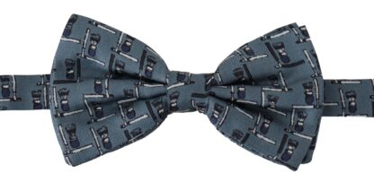 Dolce & Gabbana - Elegant Silk Blue Bow Tie