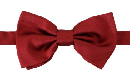 Dolce & Gabbana - Elegant Silk Red Bow Tie