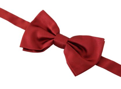 Dolce & Gabbana - Elegant Silk Red Bow Tie