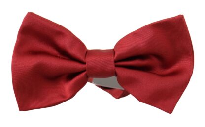 Dolce & Gabbana - Elegant Silk Red Bow Tie