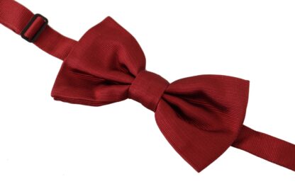 Dolce & Gabbana - Elegant Red Silk Bow Tie