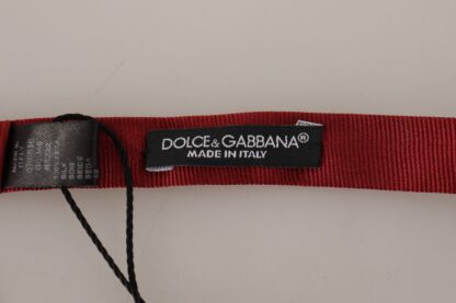 Dolce & Gabbana - Elegant Red Silk Bow Tie