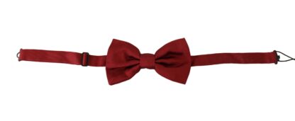 Dolce & Gabbana - Elegant Red Silk Bow Tie