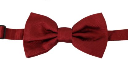 Dolce & Gabbana - Elegant Red Silk Bow Tie