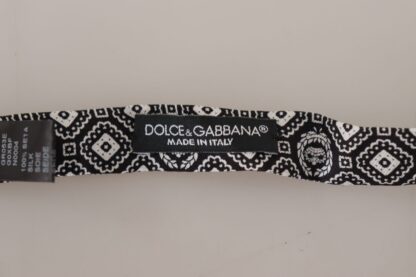 Dolce & Gabbana - Elegant Silk Black Bow Tie