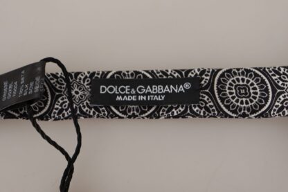 Dolce & Gabbana - Elegant Black Silk Bow Tie